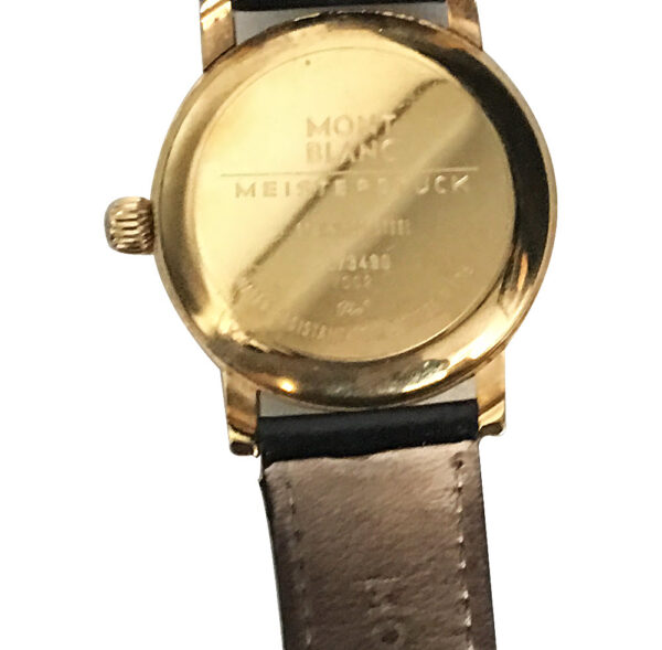 Monteblanc luxury watches back view